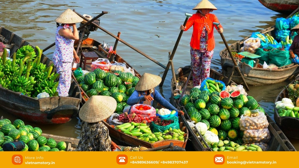 Phong Dien exudes a sense of charm and intimacy that sets it apart from larger, more touristy markets.