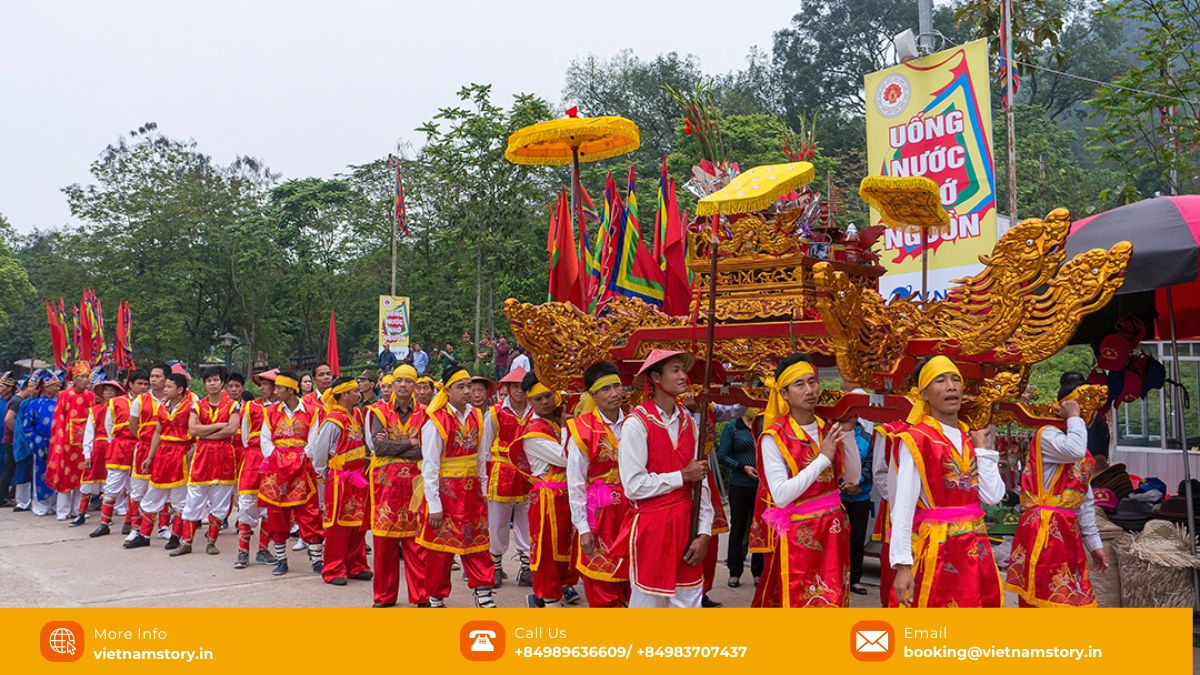 The religious ceremony at Hung King Festival