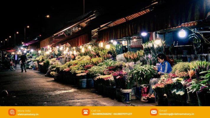 Visiting Quang Ba Flower Market is absolutely a must-try experience in Hanoi