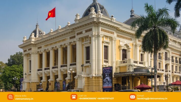 Hanoi Opera House is situated at a prime location in downtown Hanoi