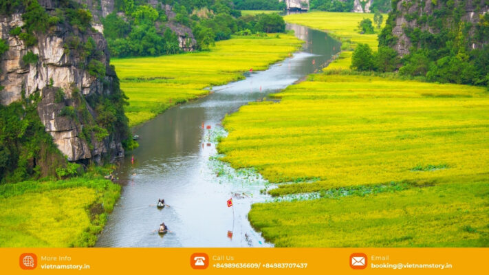 Hanoi to Ninh Binh route for comparing train, limousine, bus and private car