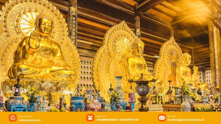 Tam The Hall in the Bai Dinh Pagoda complex in Ninh Binh
