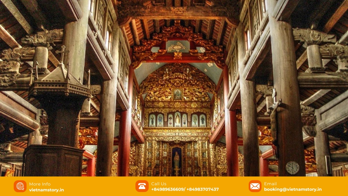 Phat Diem Cathedral: Ninh Binh's architectural gem where East meets West 5 The blend of Western and Eastern architecture is evident in Phat Diem Cathedral