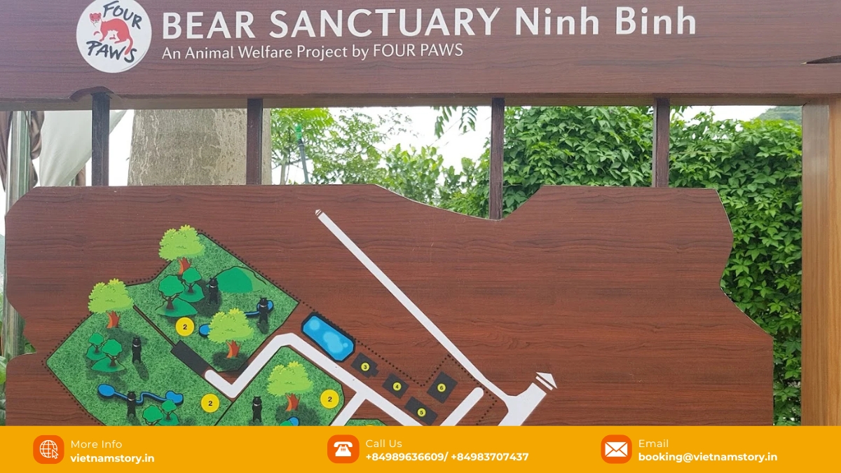 Bear Sanctuary Ninh Binh map for visitors. Bear Sanctuary Ninh Binh map for visitors.