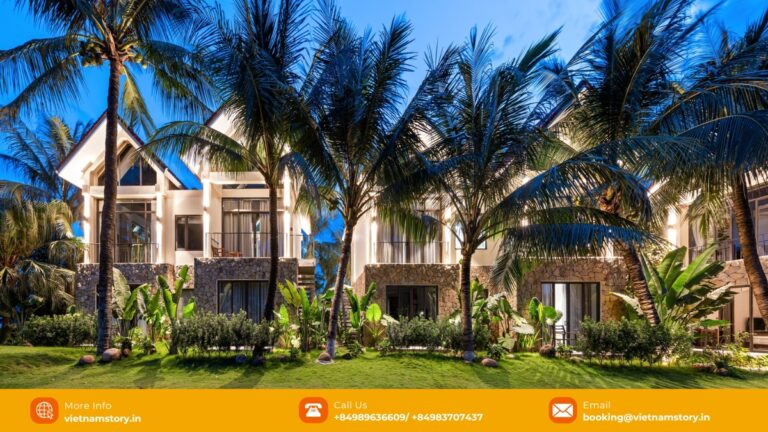 Coco Island Villa Ninh Binh accommodation at night