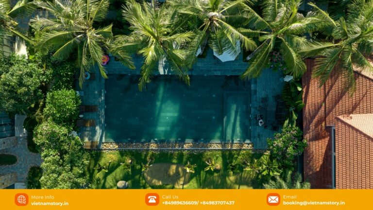 Outdoor swimming pool at Coco Island Villa Ninh Binh