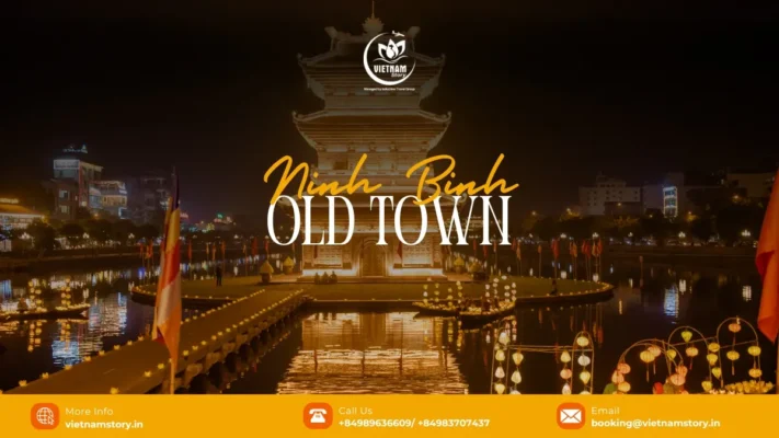 Ninh Binh Old Town cultural complex beside Ky Lan Lake