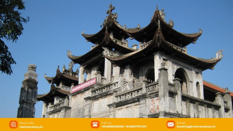 Historic architecture at Phat Diem Cathedral in Ninh Binh