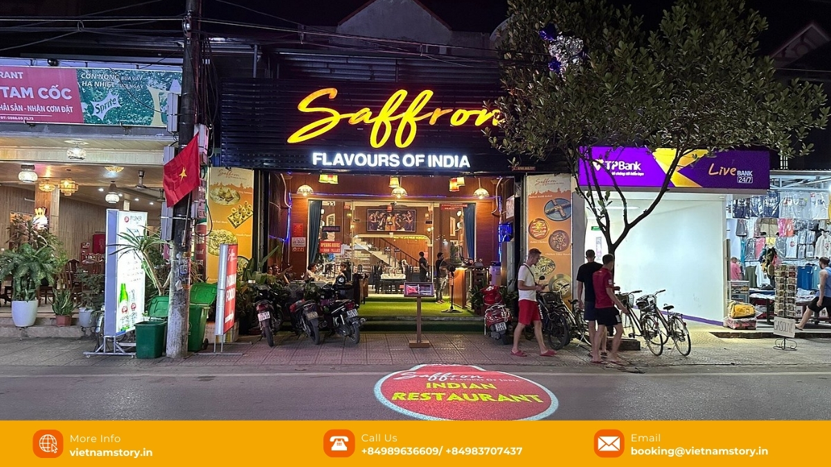 Your essential guide to finding Indian restaurants in Ninh Binh 4 Tourists enjoy eating food at Saffron Indian restaurant