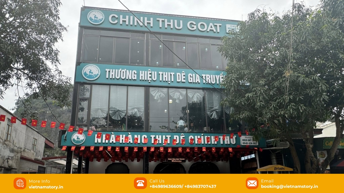 Chinh Thu restaurant is famous for its Ninh Binh goat meat Chinh Thu restaurant is famous for its Ninh Binh goat meat