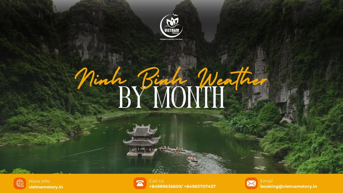 Ninh Binh landscape under typical seasonal weather conditions