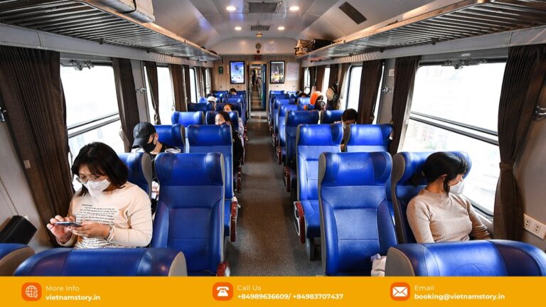 Train journey between Hanoi and Ninh Binh through northern Vietnam