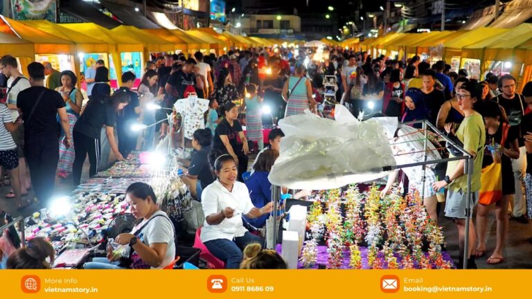 Hoi An Night Market on the An Hoi side of the river
