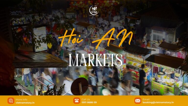 Market stalls and local trade in Hoi An