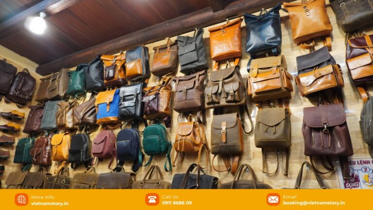 Leather bags and accessories for sale in Hoi An