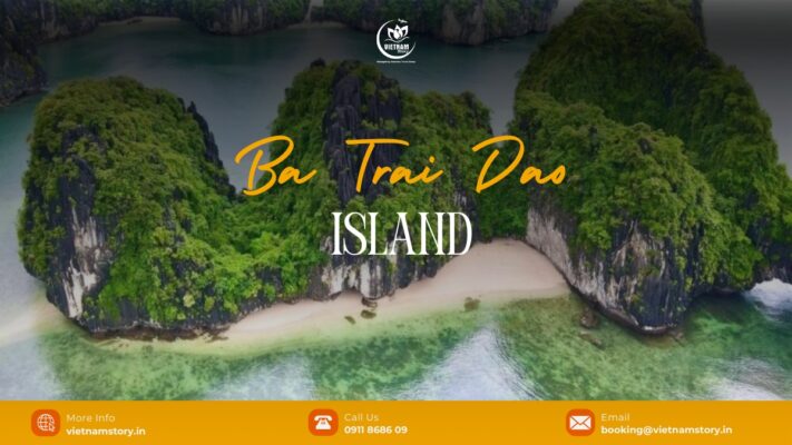 Ba Trai Dao Island(Three Peaches - "Three Peaches" means Three Peaches ) is a cluster of small, pristine limestone islands famous in Lan Ha Bay