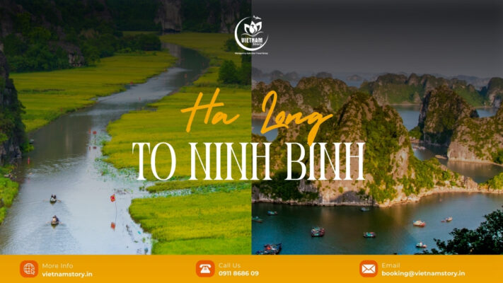 The Ha Long Bay to Ninh Binh route offers beautiful landscapes along the way.