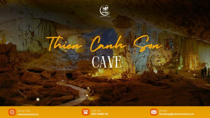 The impressive beauty of Thien Canh Son Cave in Ha Long Bay