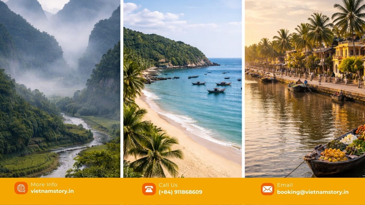 Different weather conditions across North Central and South Vietnam during travel seasons