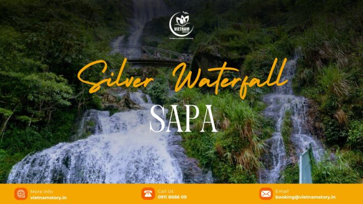 Located a short distance away from Sapa, Thac Bac Waterfall is a gift of nature that has been attracting thousands of visitors yearly. Falling from a height of 200 meters, the pure white water stream mixes perfectly with the surrounding forest to create a unique sight.