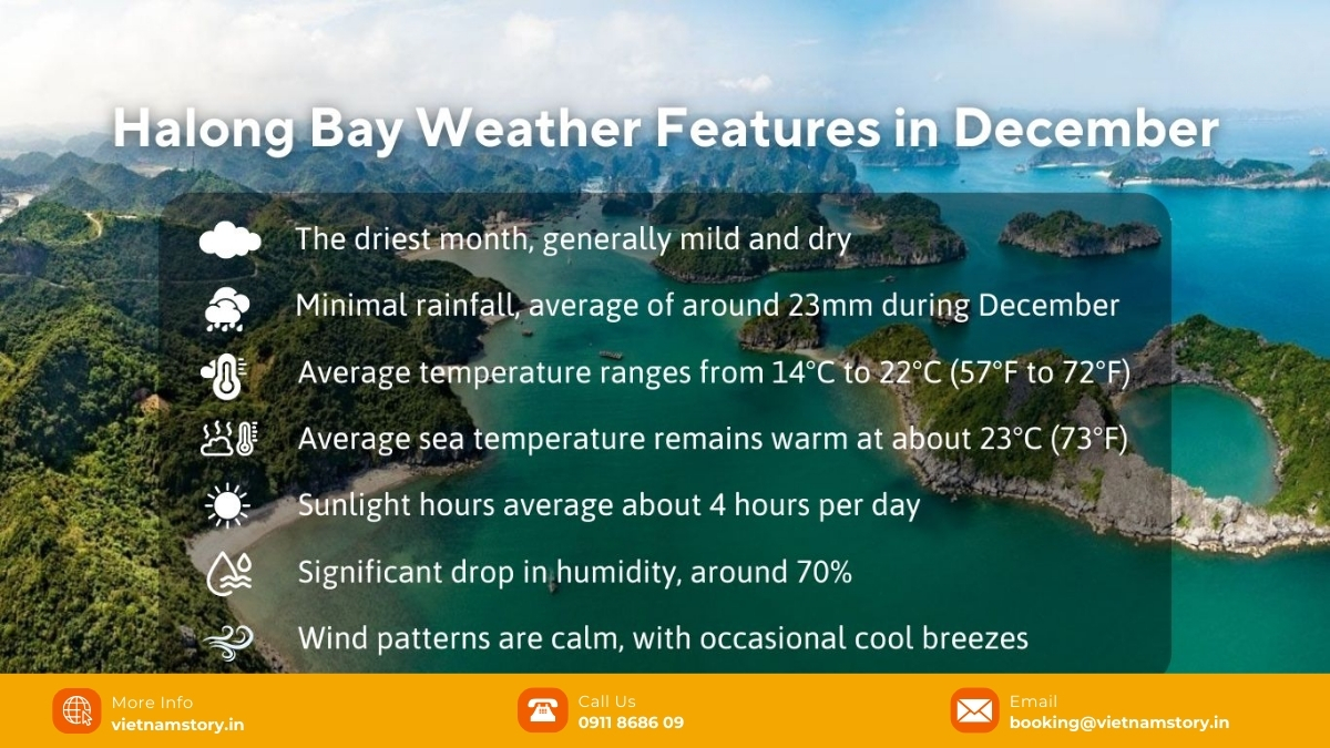 The Season Of The Dragon’s Breath: A Expert Guide To The Weather Halong Bay December 3 The weather in Ha Long Bay closely resembles that of the capital, providing visitors with a tropical monsoon climate featuring four distinct seasons, making it an attractive travel destination year-round.