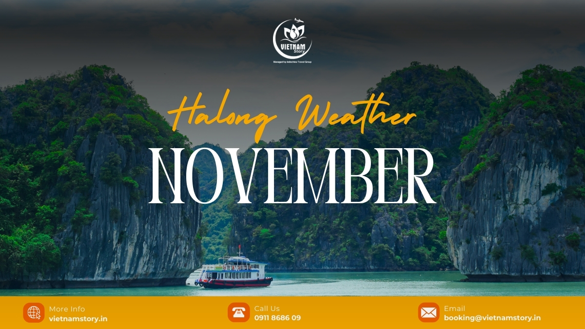 Ha Long Bay's weather in November marks the beginning of winter, with a slight drop in temperatures and a significant reduction in rainfall.