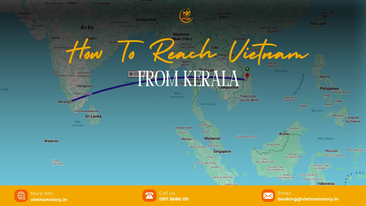how to reach vietnam from kerala