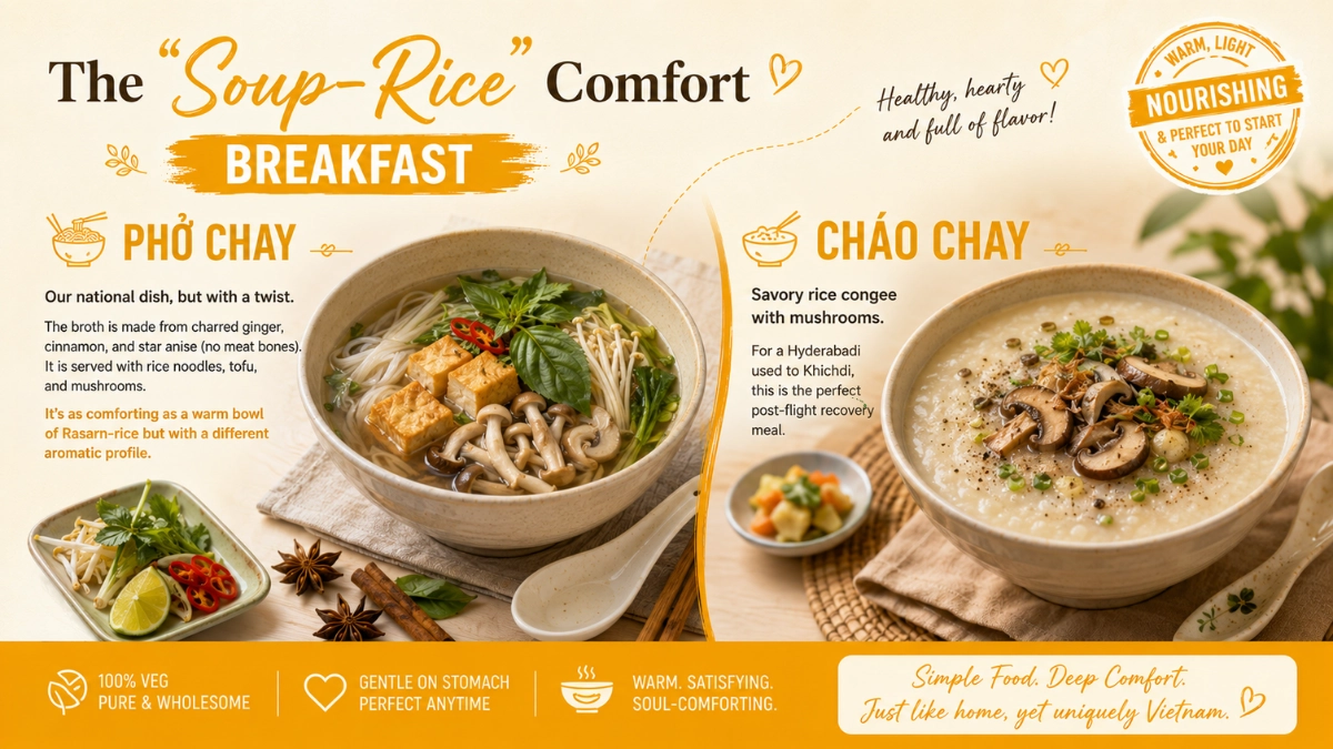 Indian Food, Vegetarian Options, And Comfort Tips In Vietnam (For Hyderabad Travellers) 2 the soup rice comfort