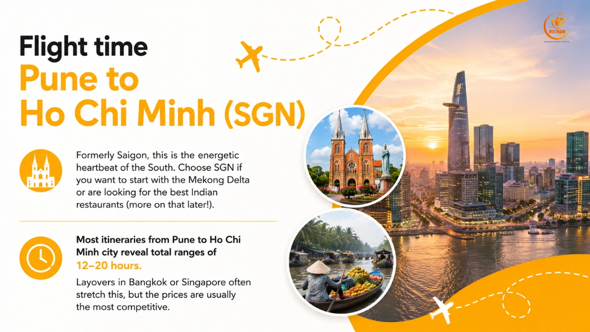 Flights & How To Reach Vietnam From Pune 3 flight time from pune to ho chi minh city