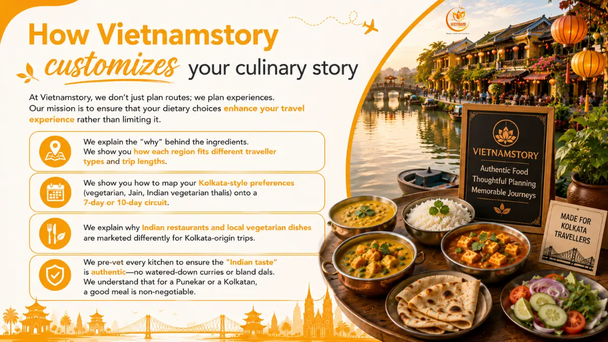Indian Food, Vegetarian Options, And Comfort Tips In Vietnam (For Kolkata Travellers) 5 how vietnamstory customizes for kolkata travellers journey