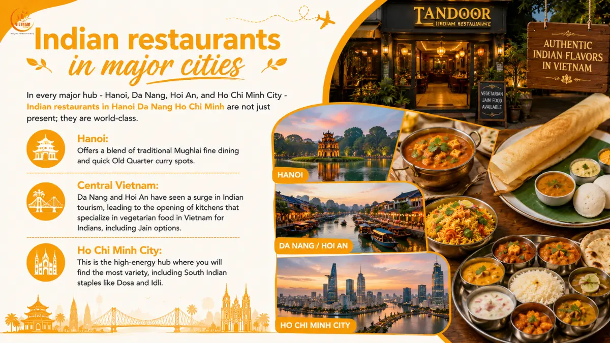 Indian Food, Vegetarian Options, And Comfort Tips In Vietnam (For Kolkata Travellers) 2 indian restaurants in vietnam for kolkata travellers