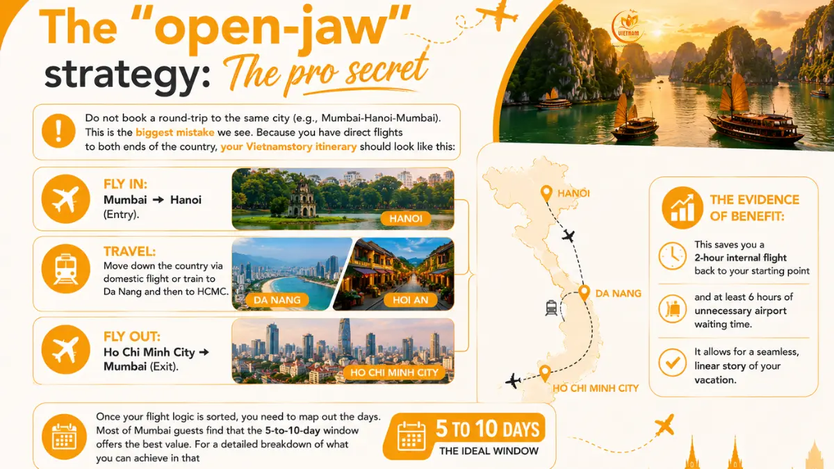 Flights & How To Reach Vietnam From Mumbai: The Definitive Guide 4 open jaw strategy from mumbai
