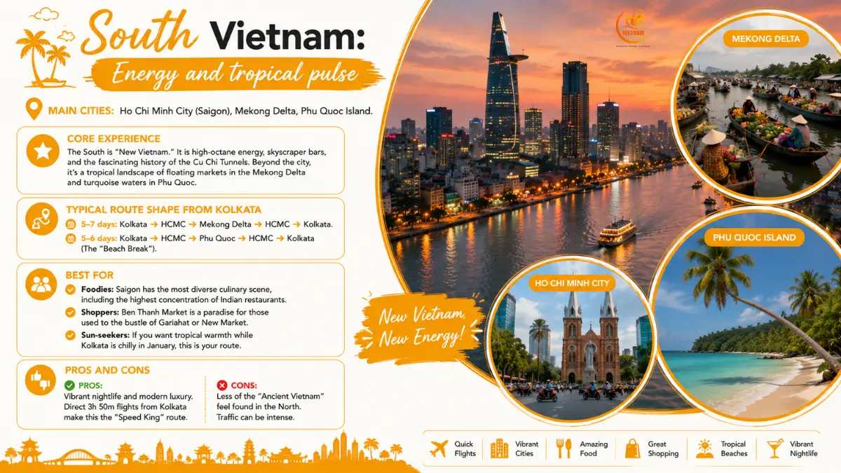 North Vs Central Vs South Vietnam: Which Route From Kolkata? 3 south route for kolkata travellers