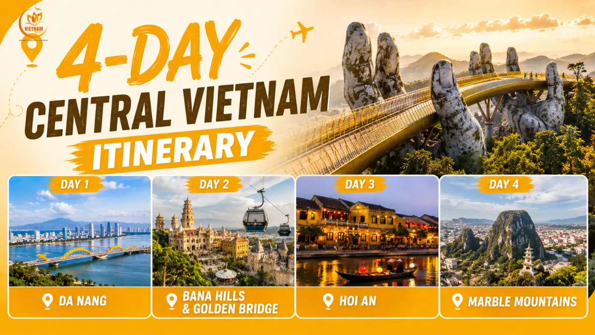 4 day central vietnam itinerary for indian travellers