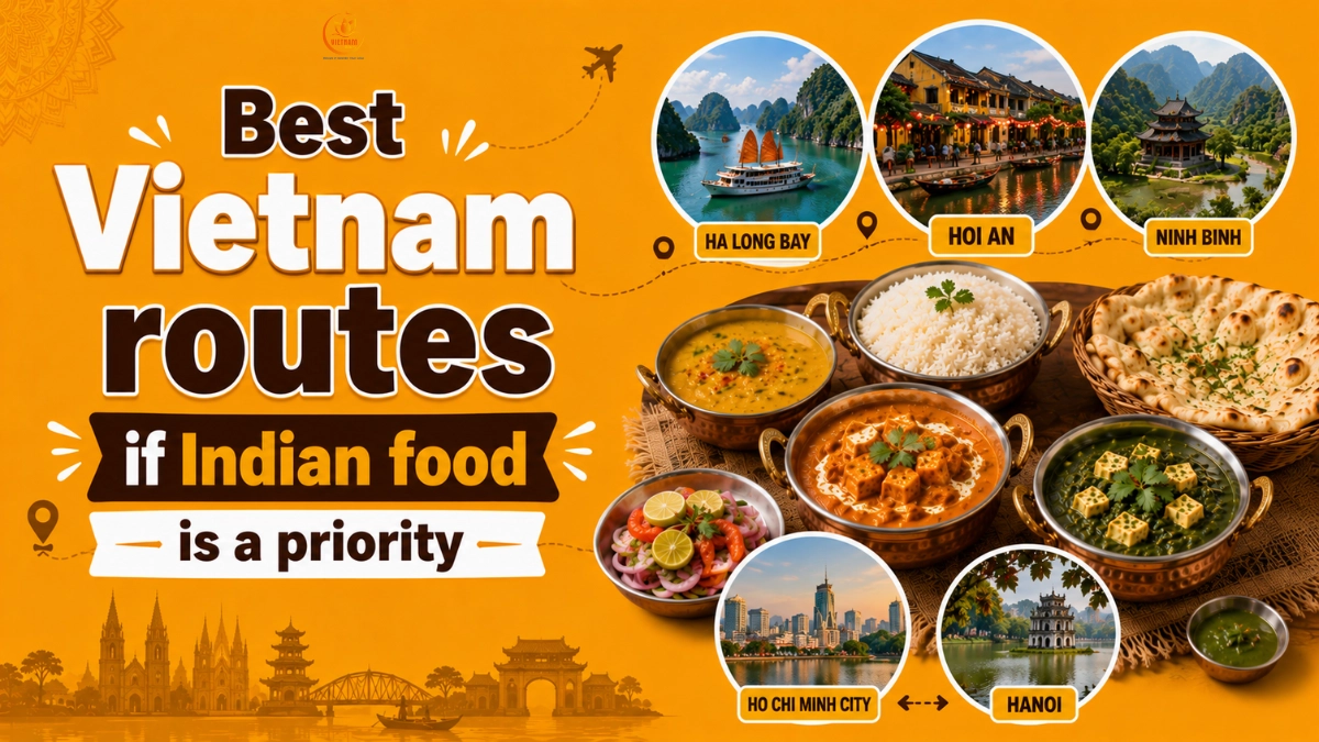 best vietnam routes if indian food is a priority