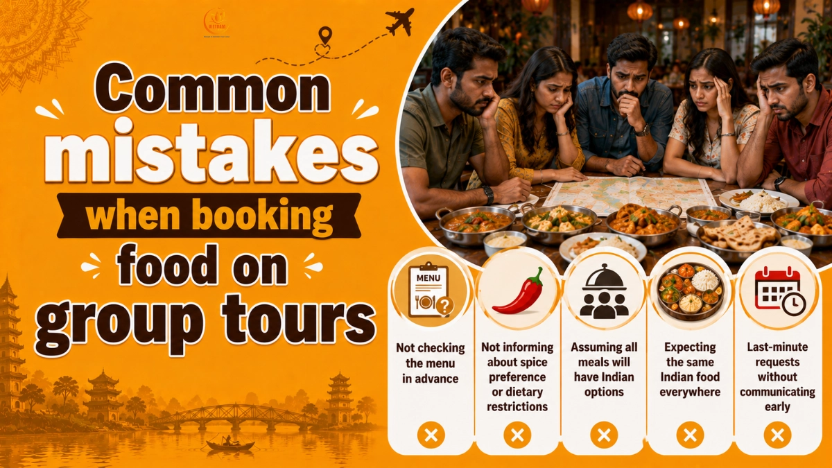 common mistakes when booking food on group tours