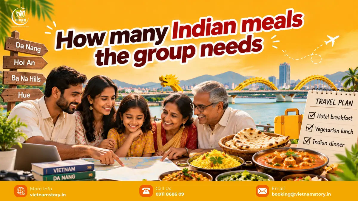 how many indian meals the group needs