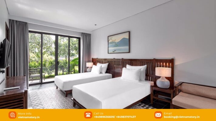 Hotel room in Vietnam used to illustrate room prices for Indian travellers