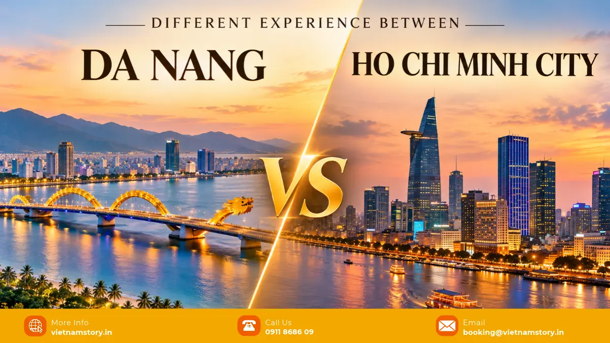 different experience between da nang and ho chi minh city