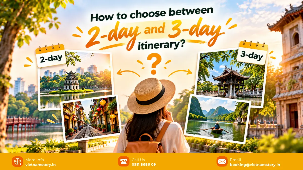 how to choose between 2 day and 3 day itineray