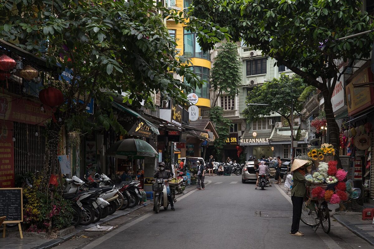Hanoi Old Quarter street scene in 2024, a practical base for a focused four-day North Vietnam itinerary