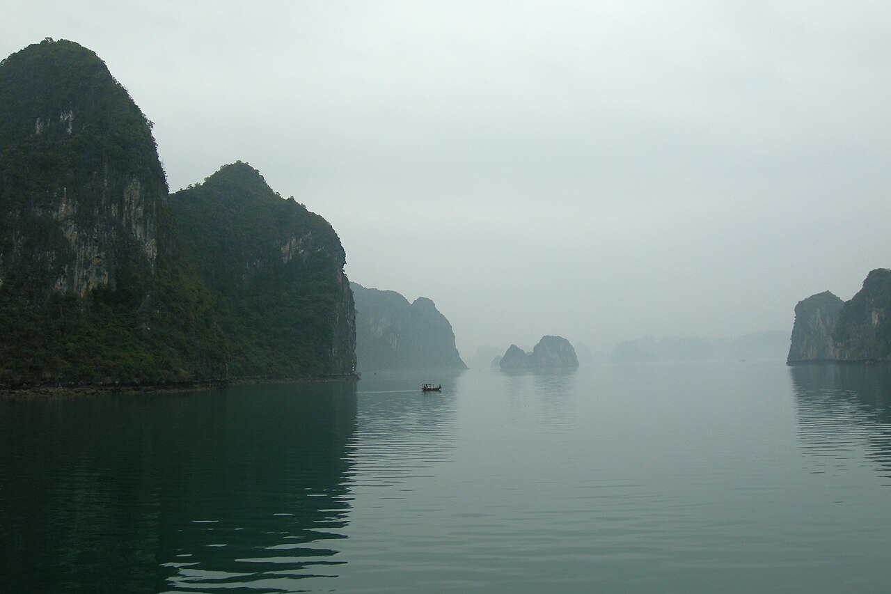 Ha Long Bay limestone islands, one major landscape option for a focused four-day North Vietnam itinerary