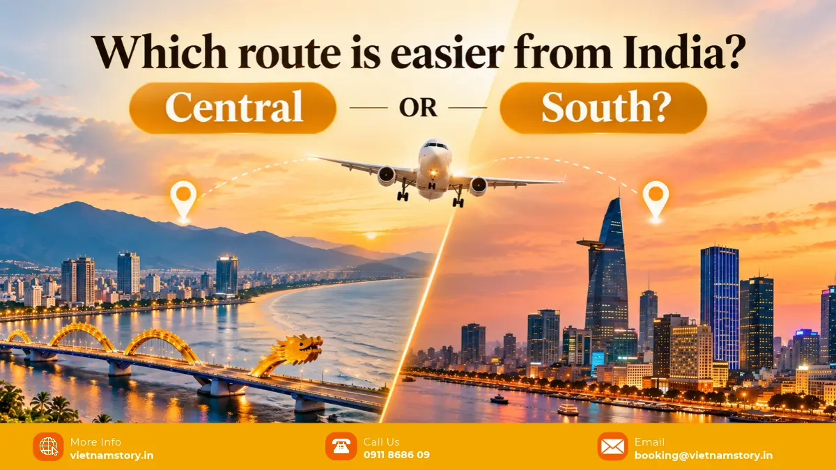 which route is easier from india central or south